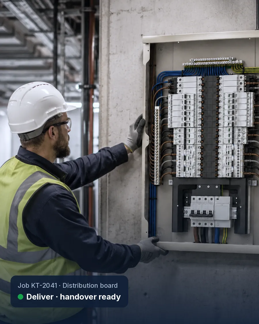 Completed panel build ready for factory acceptance testing and handover